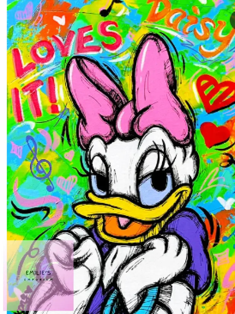 Daisy Duck Loves It Diamond Art