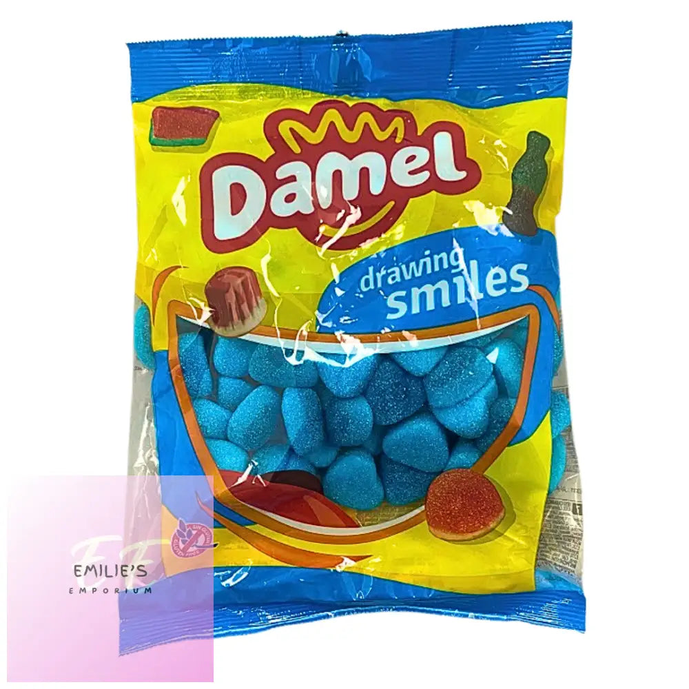 Damel Sour Blue Raspberry Hearts 1Kg