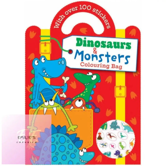 Dinosaurs & Monsters Colouring Sticker Bag Book