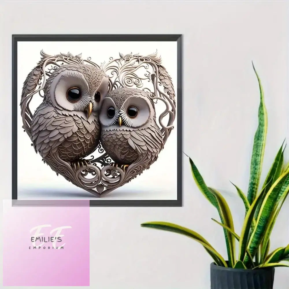 Diy 5D Diamond Painting Set Love Owl