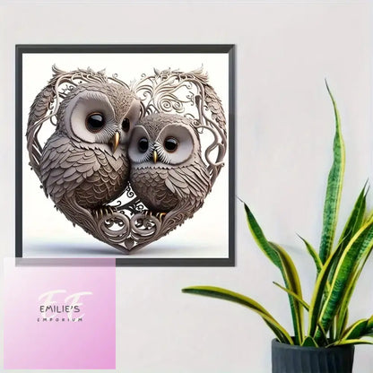 Diy 5D Diamond Painting Set Love Owl