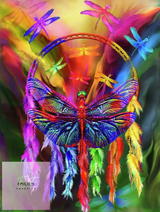 Dragonfly Dreamcatcher Diamond Art
