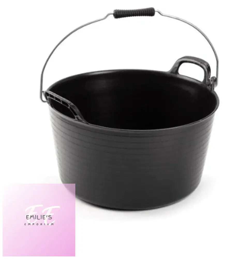 Eco Flexi Tub With Metal Handle Black - 26L