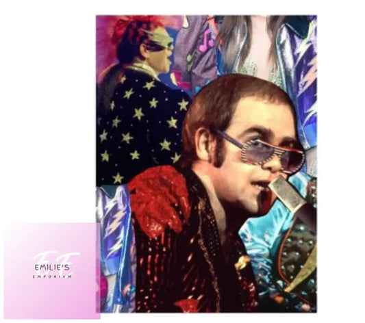 Elton John Diamond Art 20X15Cm