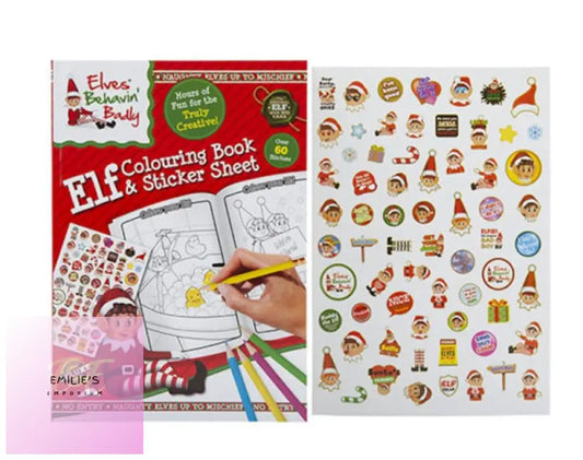 Extra Large Elf Colouring Book With Stickers