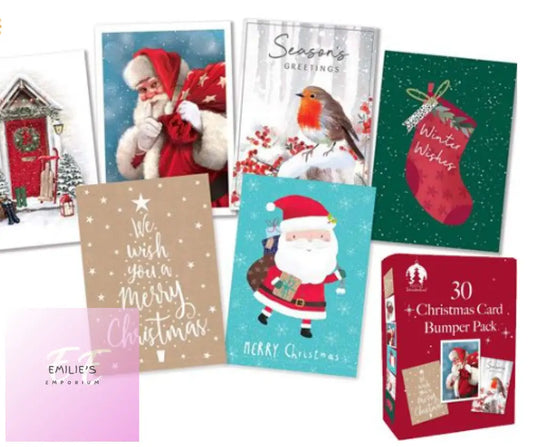 Festive Wonderland 30 Christmas Card Bumper Pack X24 Boxes