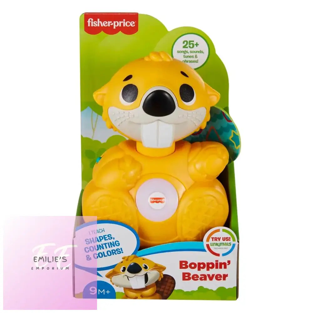 Fisher Price Boppin Beaver Interactive Toy 25+ Sounds Phrases