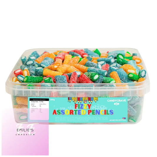 Fizzy Assorted Pencils Tub (Candycrave) 600G