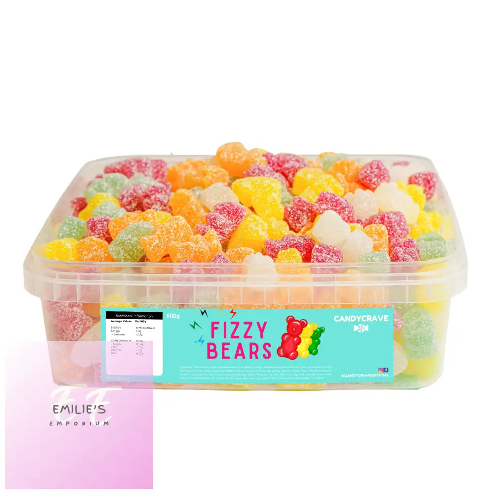 Fizzy Bears Tub (Candycrave) 600G