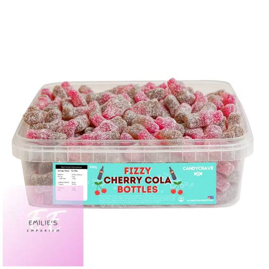 Fizzy Cherry Cola Bottles Tub (Candycrave) 600G Candy & Chocolate