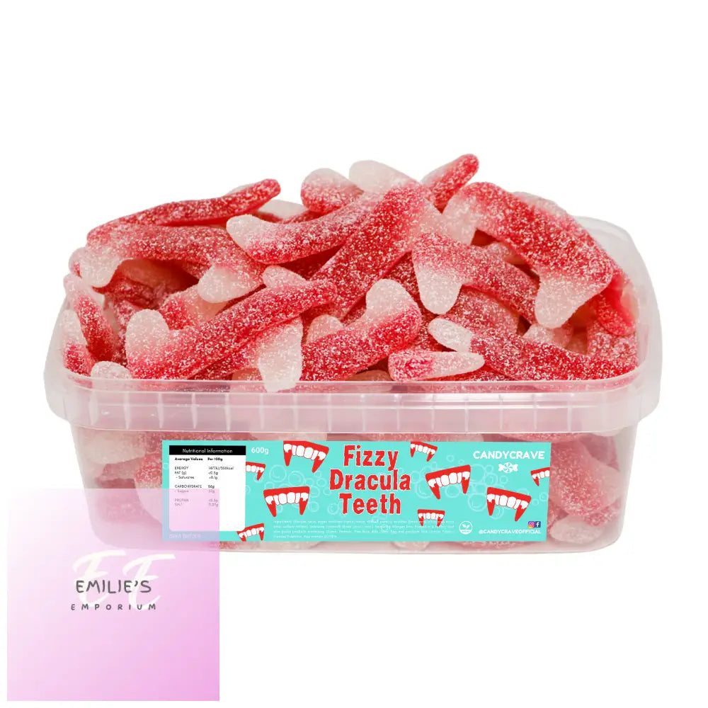 Fizzy Dracula Teeth Tub (Candycrave) 600G