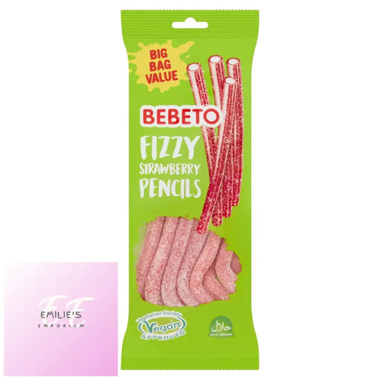 Fizzy Strawberry Pencils (Bebeto) 12 Count