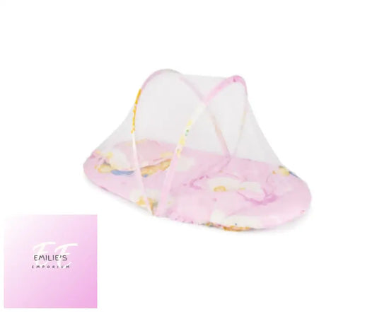 Fly & Mosquito Protection Pop Up Padded Baby Bed - Pink