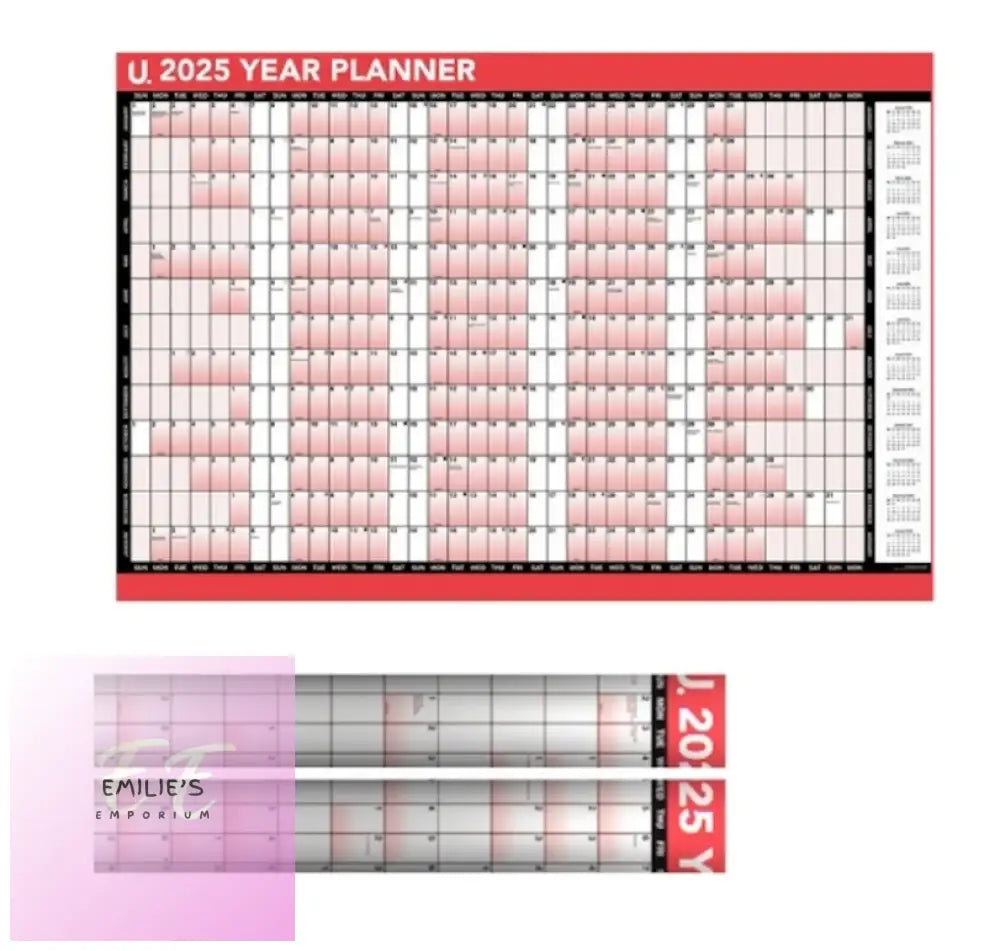 Full Year Wall Planner Calendar 2025