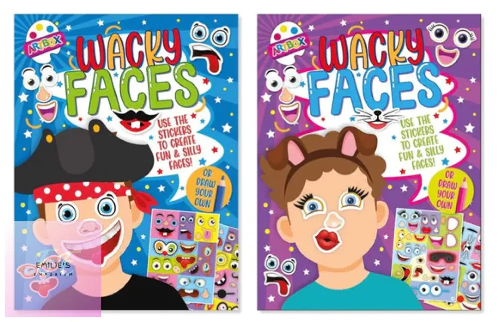 Funny Faces Sticker Book - Assorted