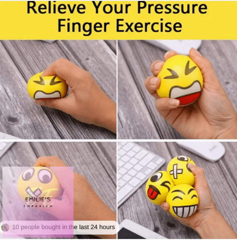 Funny Faces Stress Toy Balls X12