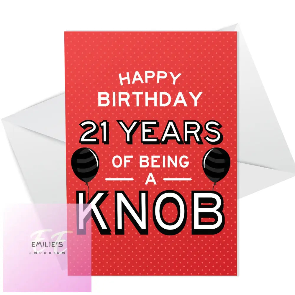 Funny Rude 21St Birthday Card