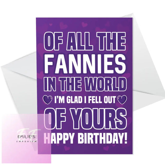 Funny Rude Birthday Card For Mum