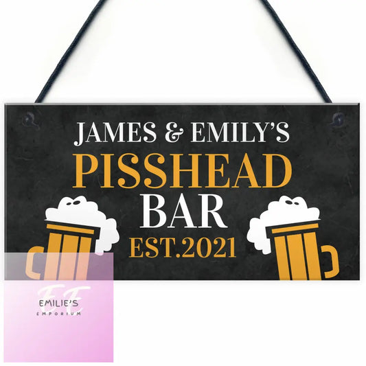 Funny Rude Personalised Bar Sign
