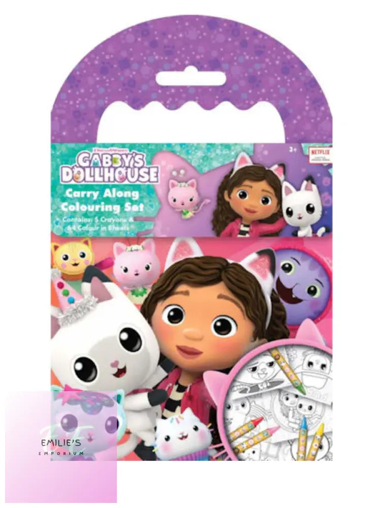 Gabby’s Dollhouse Carry Along Colouring Set