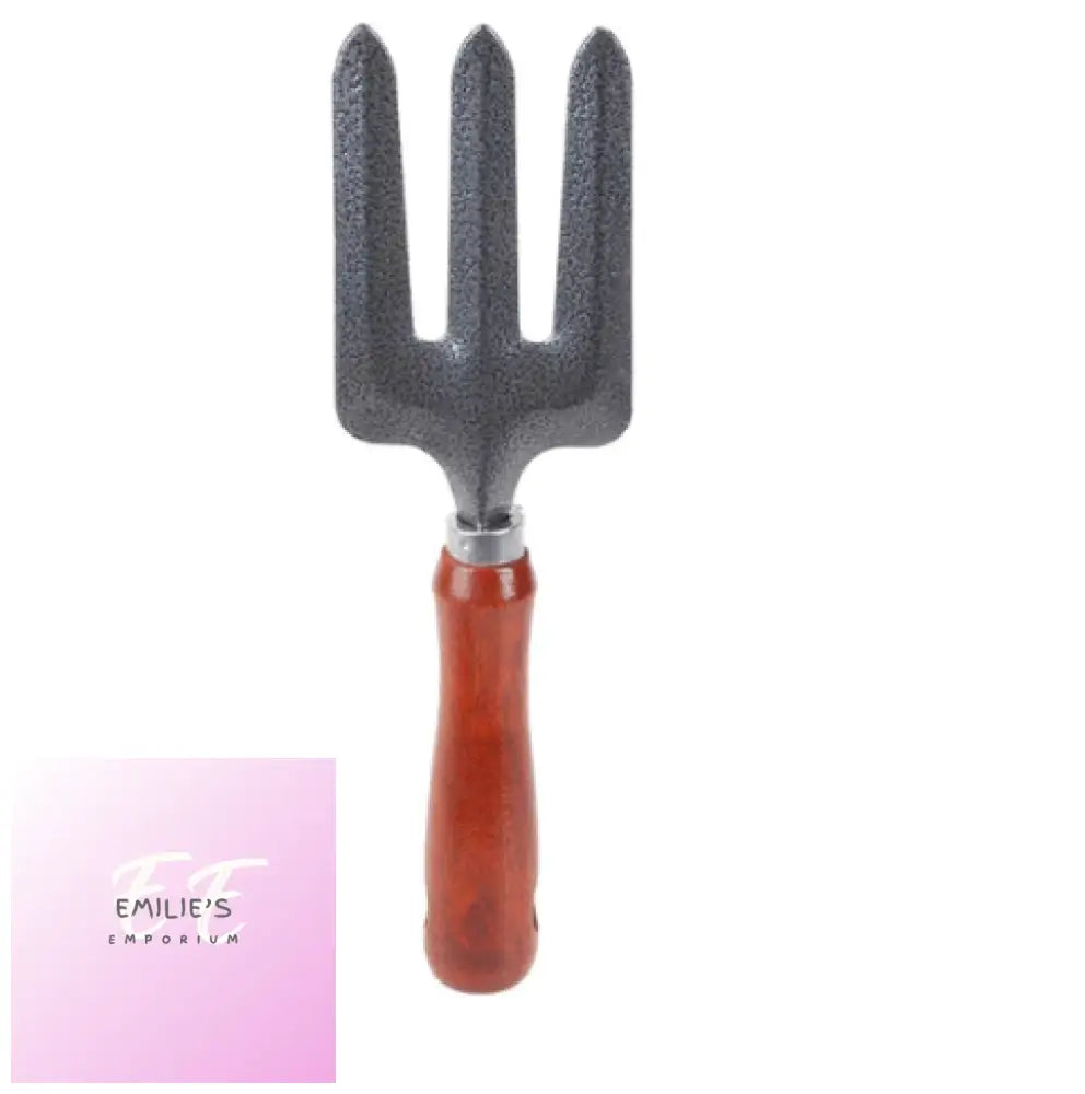 Garden Hand Fork With Wooden Handle