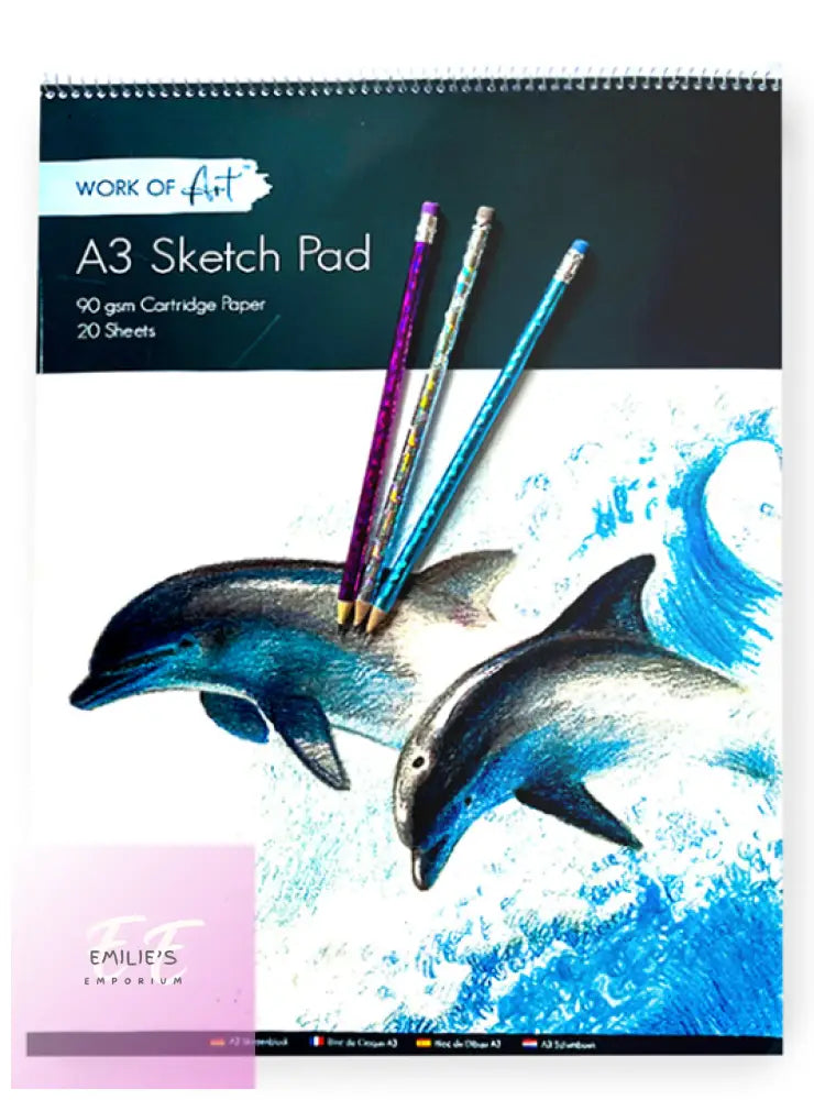 Giant Deluxe Artist Pad Gift Set Dolphin Design