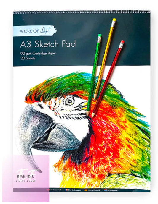 Giant Deluxe Artist Pad Gift Set Parrot Design