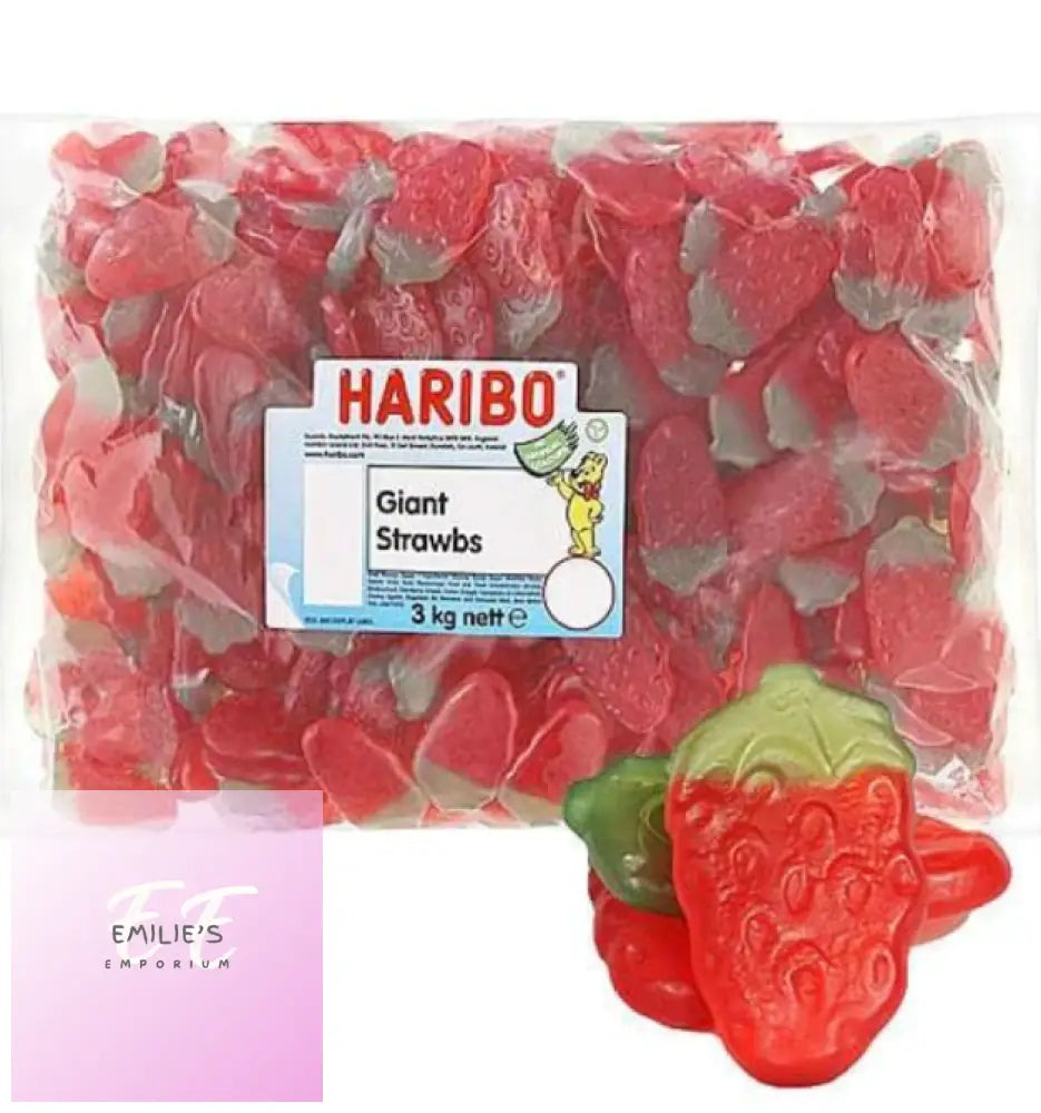 Giant Strawberries (Haribo) 3Kg