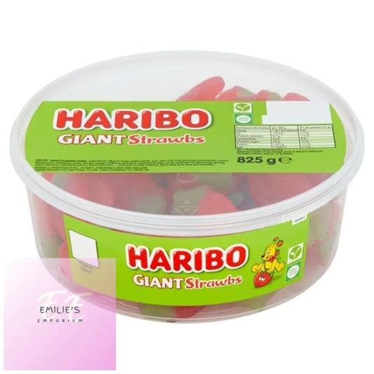 Giant Strawberries Tub (Haribo) 825G
