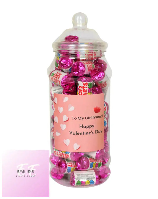 Girlfriend Pink Sweets Valentines Jar 600G