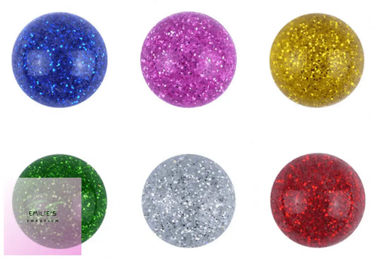Glitter Bouncing Ball / Jet 3.3Cm