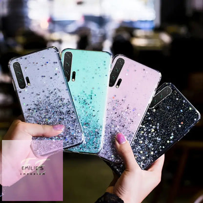 Glitter Luxury Soft Phone Case For Honor- Choice Of Colour And Phone Size