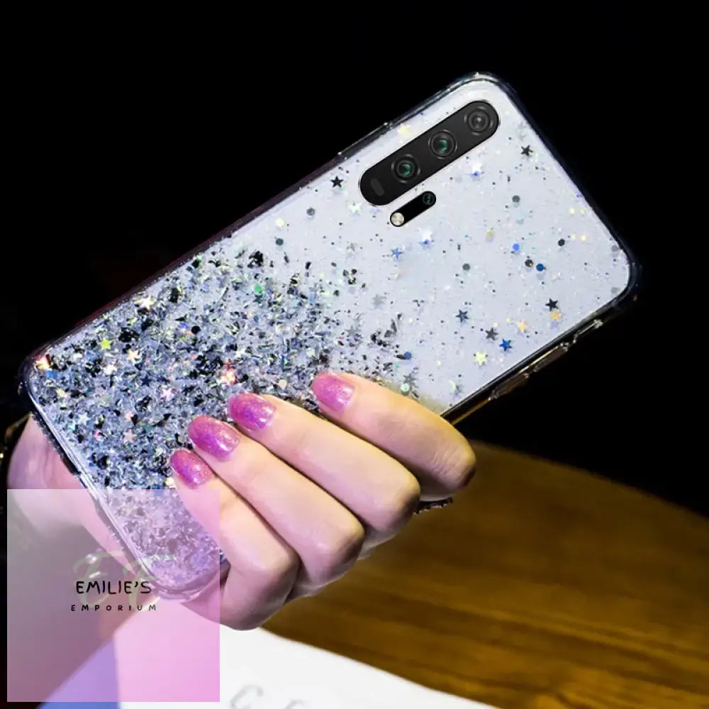 Glitter Luxury Soft Phone Case For Honor- Choice Of Colour And Phone Size