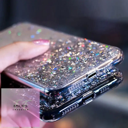 Glitter Luxury Soft Phone Case For Huawei - Choice Of Colour And Phone Size