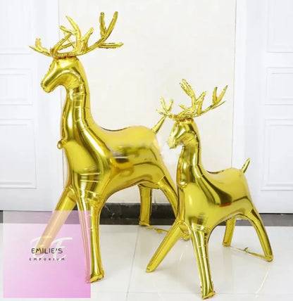 Gold Large Reindeer Balloon