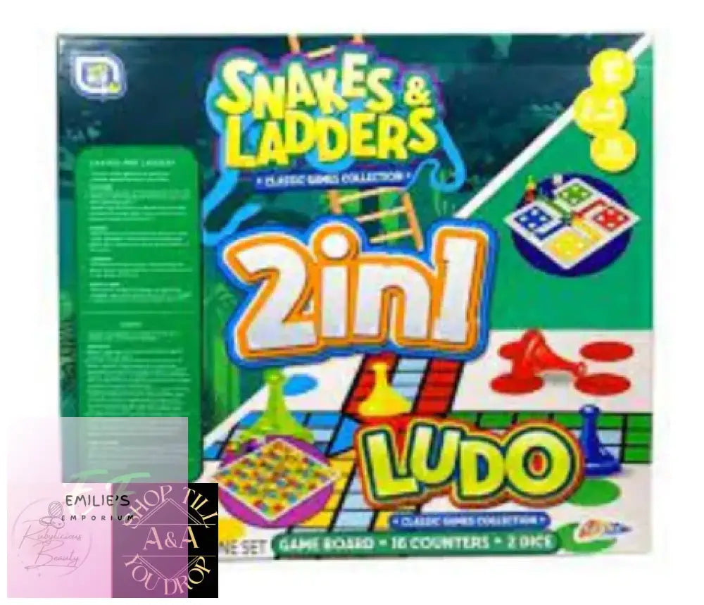 Grafix 2In1 Snakes And Ladders & Ludo Board Games