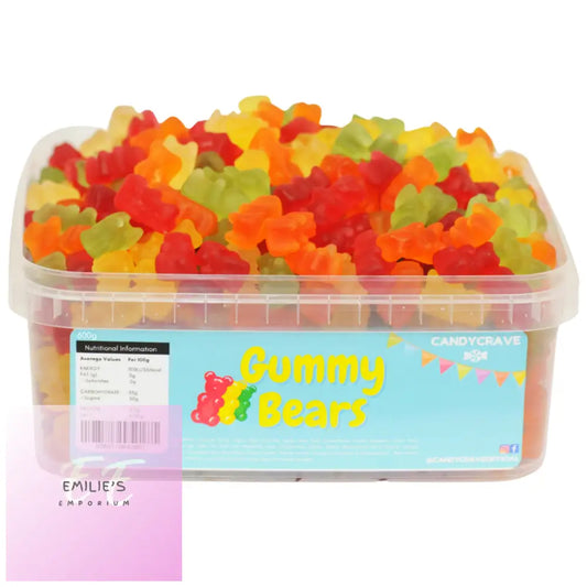 Gummy Bears Tub (Candycrave) 600G Candy & Chocolate