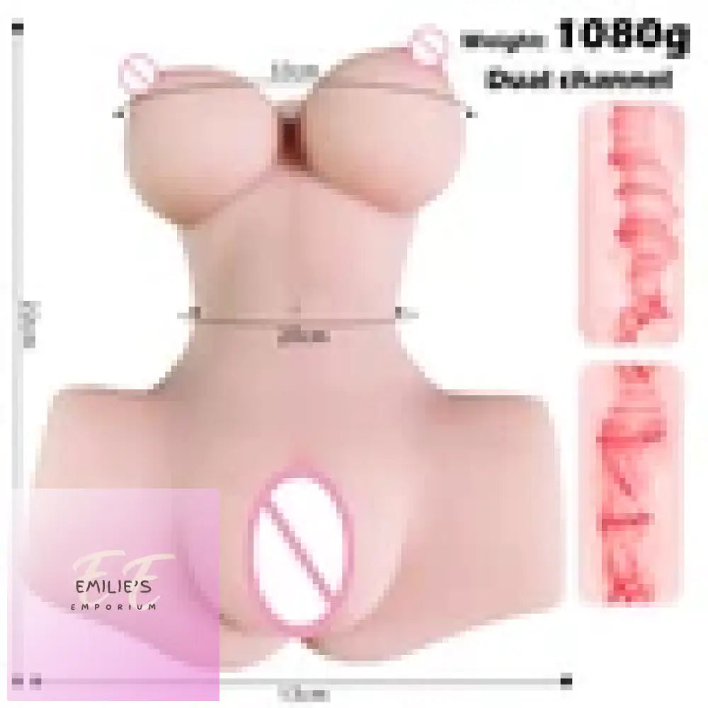 Half Body Love Sex Doll 1080G (Double Hole)