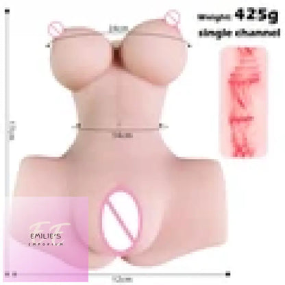 Half Body Love Sex Doll 425G Pink Hole