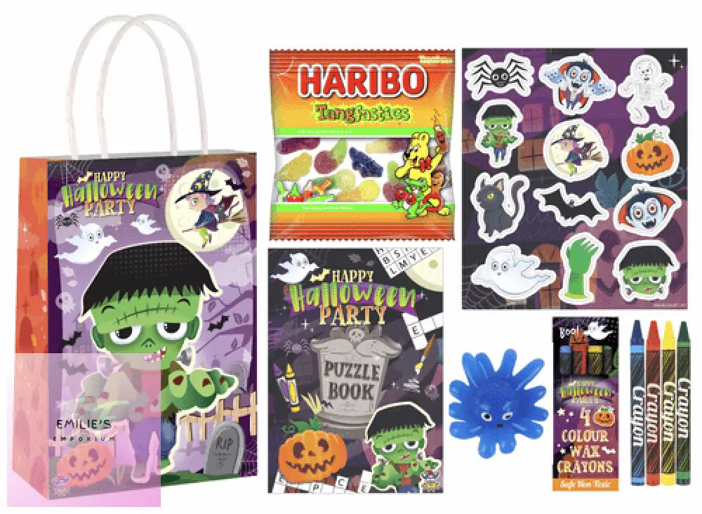 Halloween Spooky Party Bags - Pre Filled 4 + Haribo Tangfastics