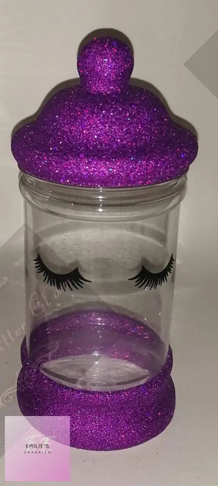 Handmade Eyelash Containers - With Glitter