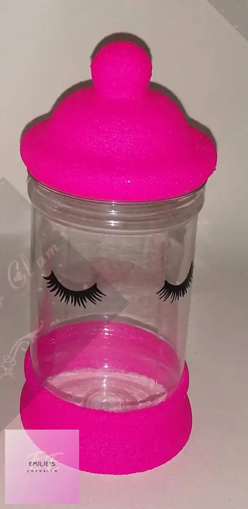 Handmade Eyelash Containers - With Glitter