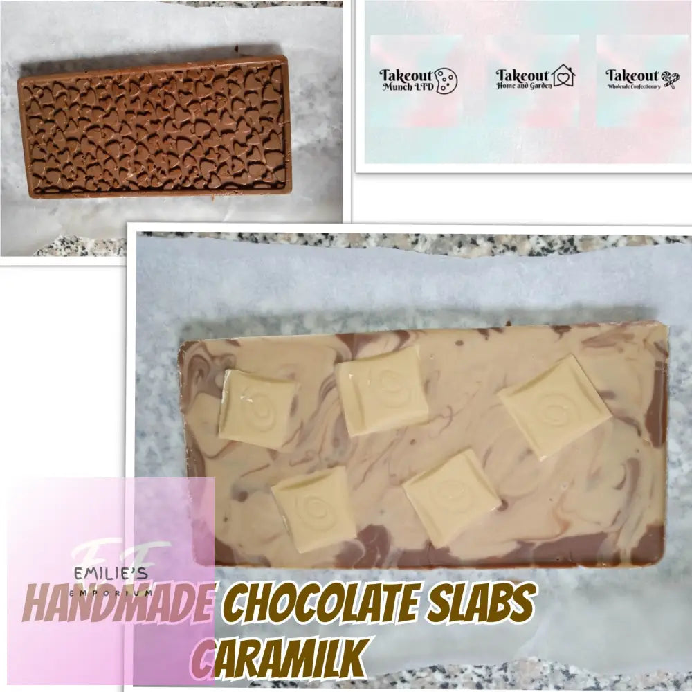 Handmade Milk Chocolate And Golden Caramilk Slab