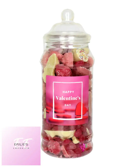 Happy Valentines Day Pink Sweets Jar 600G