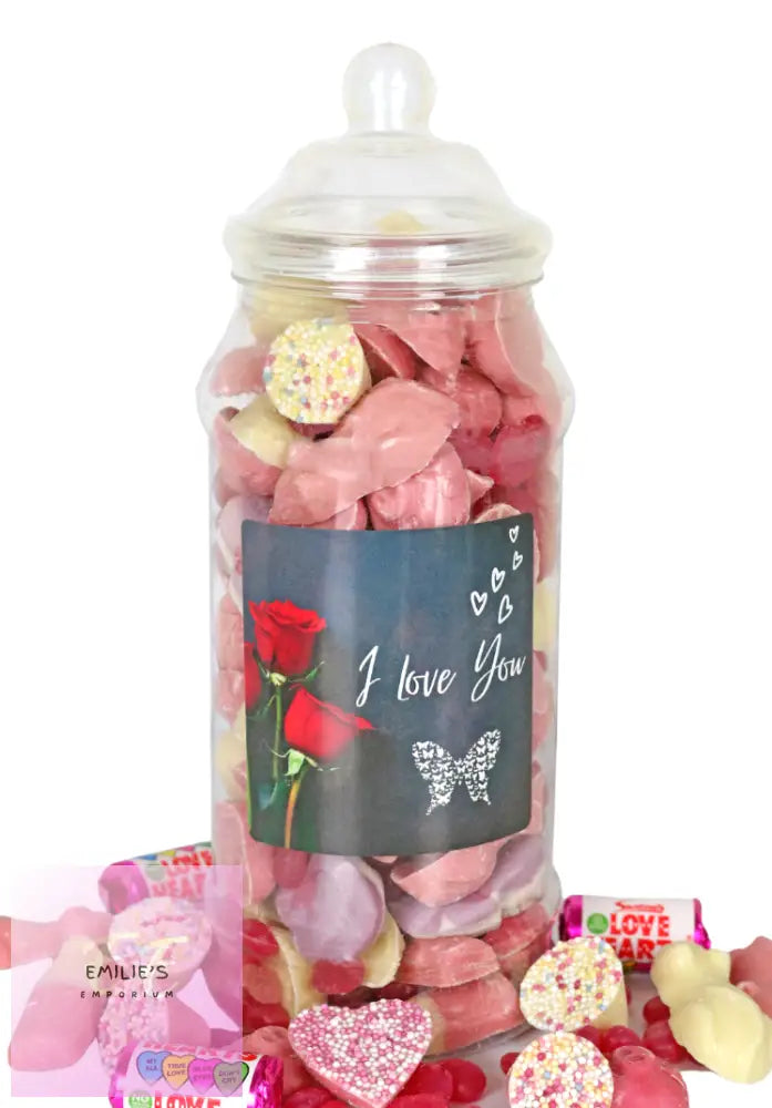 I Love You Pink Sweets Jar 600G