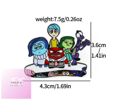 Inside Out 2 Brooches- Character Choices Characters