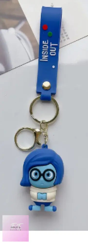 Inside Out Key Rings- Character Choices Blue