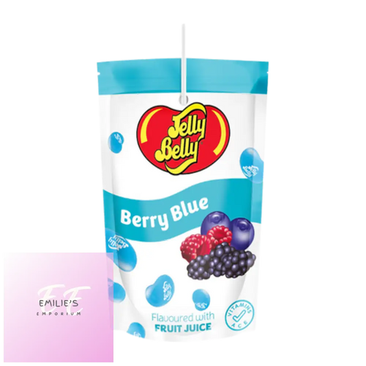 Jelly Belly Berry Blue Fruit Drink Pouch 8X200Ml