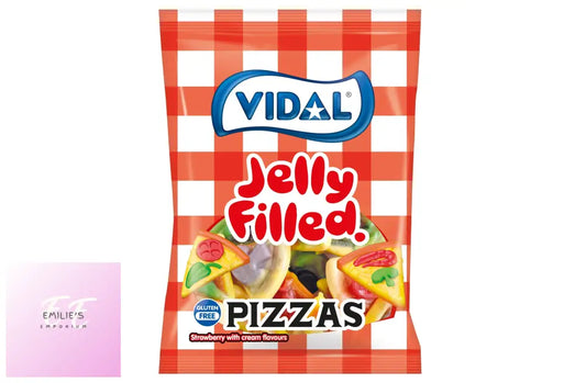 Jelly Filled Pizza Slices 100G Bags (Vidal) 14 Count Sweets
