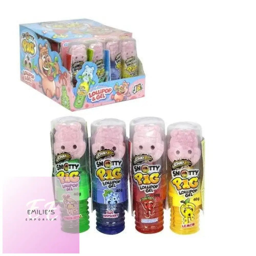 Johnny Bee Snotty Pig Lollipop & Gel 24 Count